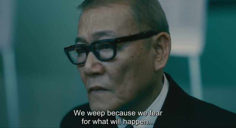 {\an8}We weep because we fear for what will happen