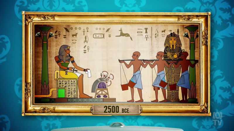Ancient Egyptian latrines used sand and then water