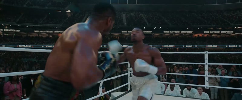 Ancl, boom, a stiffjab to the face lands