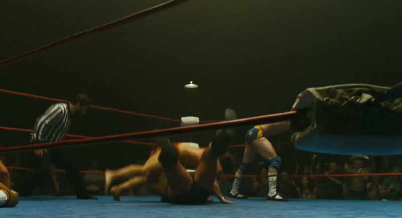 And a huge flying cross body knocks down Brody