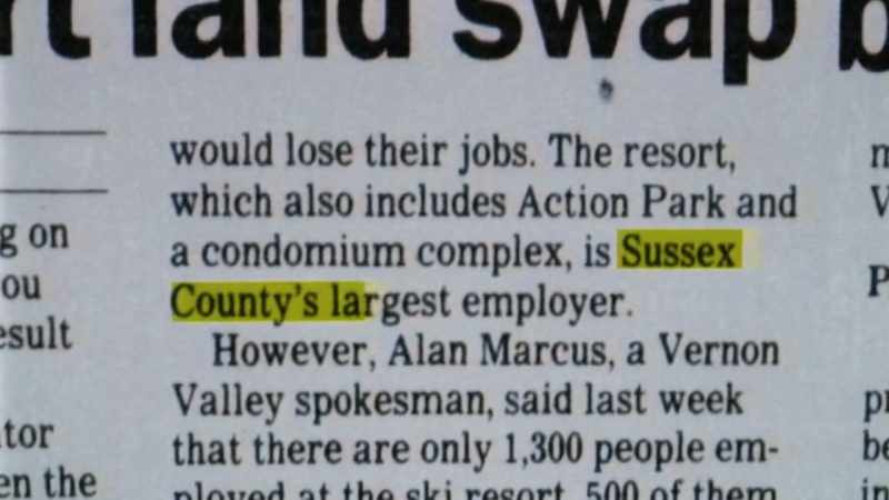 And if Action Park creates revenue taxwise