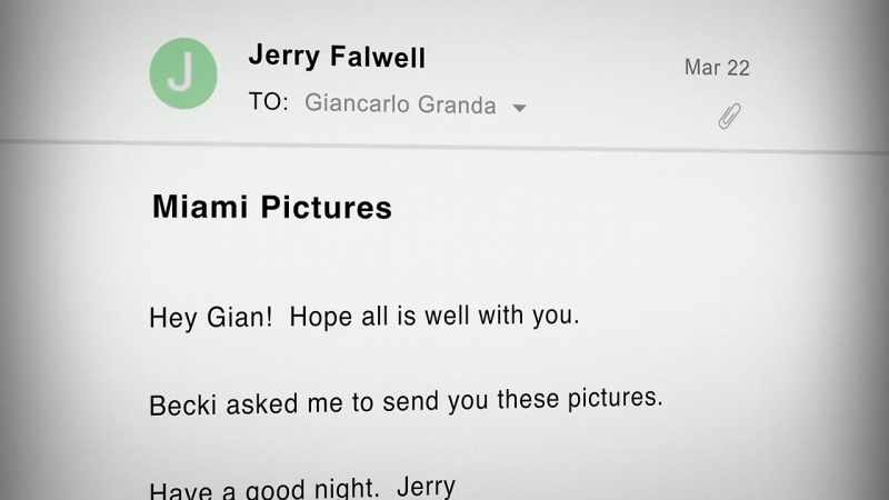 And it actually came from Jerry