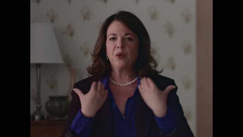 And she always wore the open collar shirt and the jacket
