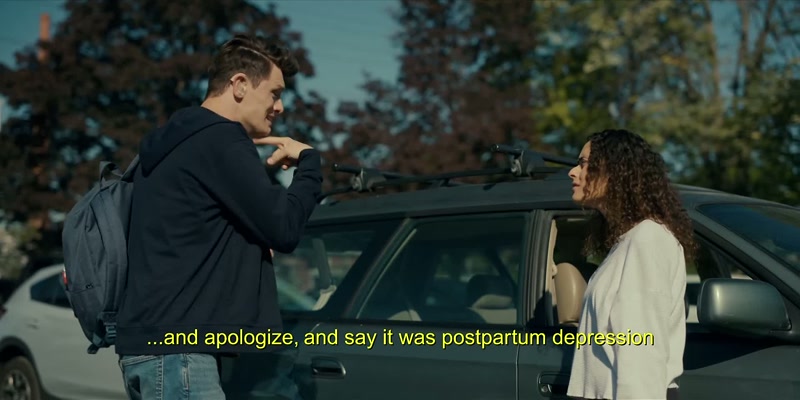 And apologize, and say it was postpartum depression