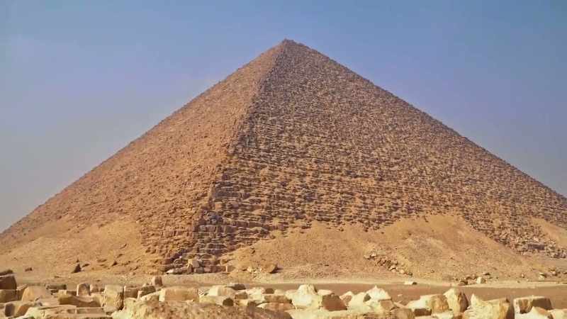 And at 229 feet tall Sneferu's monument