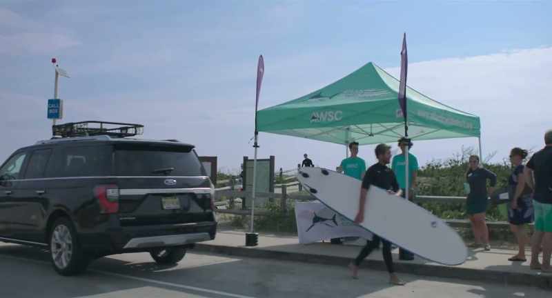 And as beach goers go by