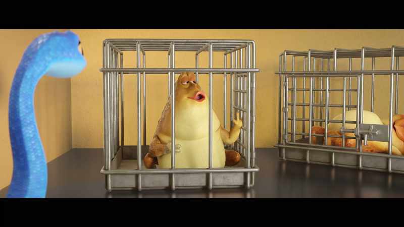 And that beautiful creature in the next cage