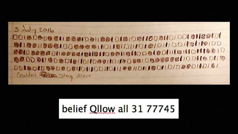 And below is the binary translation belief as the word