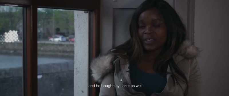 And he bought my ticket as well, and he gave me the ticket and gave me instructions