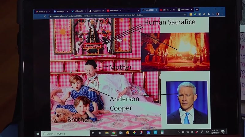 And you can see all the Satanic, uh, artwork