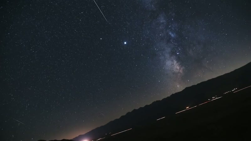 and you can see as many as 100 shooting stars