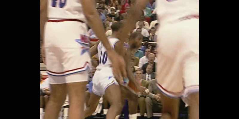 And Dennis Rodman bodychecked me so much