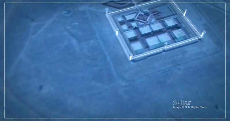 And your endpoint, El Chapo's cell