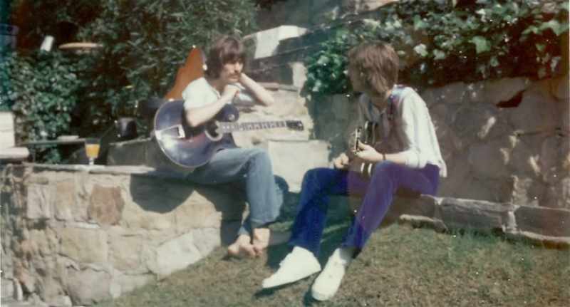 And he enjoyed hanging out and played guitar and started