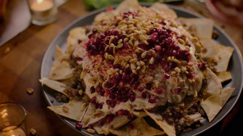 And finally, some finely shredded fresh mint