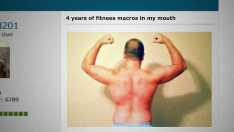 And they found it online, like a before and after shot