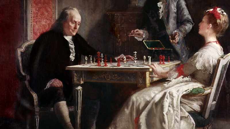 And Franklin was always ready for a game of chess