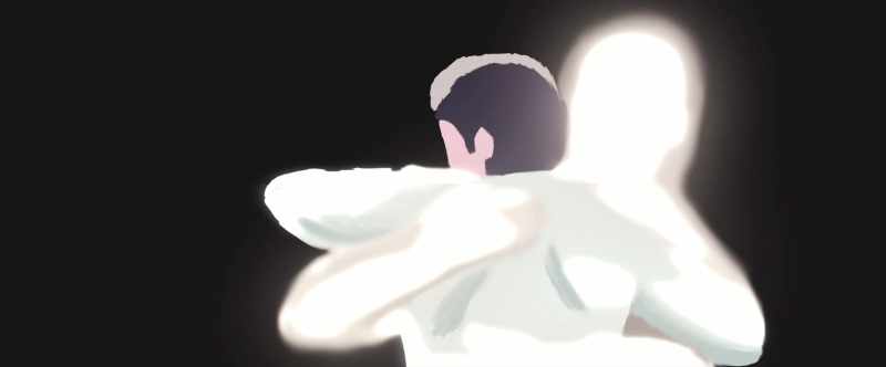 And his hands and arms picked me up