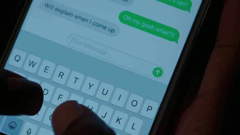 And we have no idea who sent texts to Sade Burke