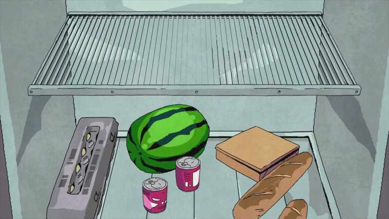 And when he sees an empty refrigerator