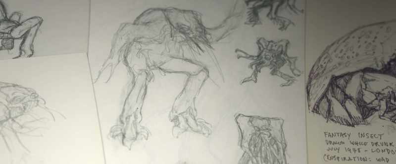 And when he was thinking of his monsters