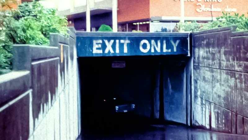 And that he would park in the tunnel