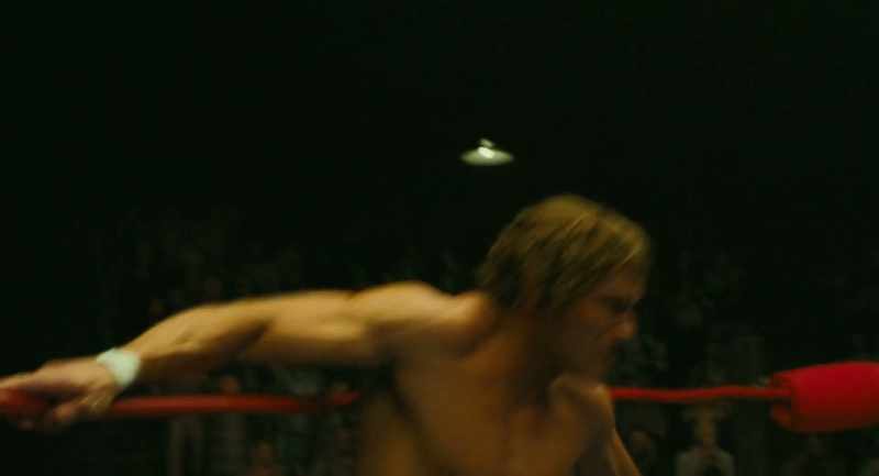 And here he comes off the ropes. And a big splash