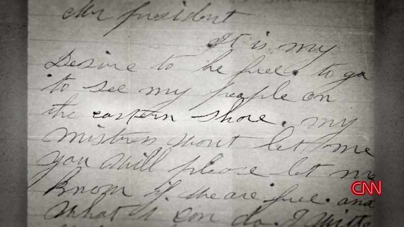 AND HERE WAS THE CHALLENGE. SHE’S WRITING THIS LETTER FROM