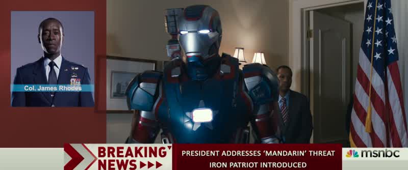 And how is President Ellis respondingBy taking the guy they call War Machineand giving him a paint job