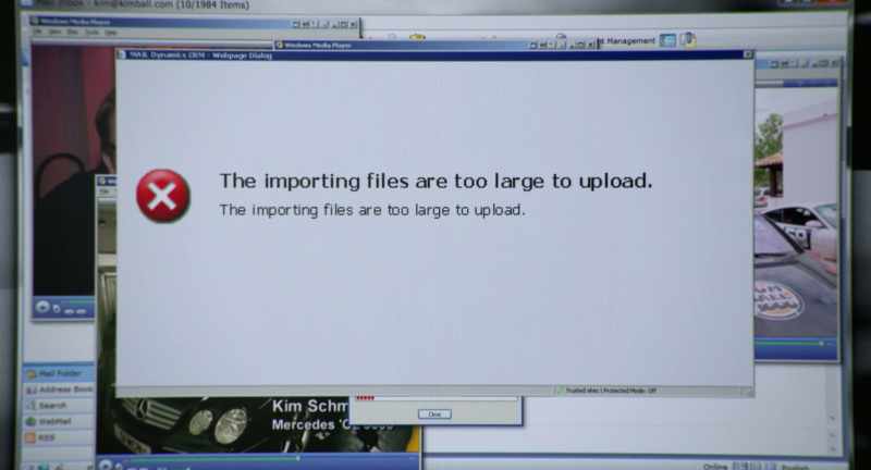 And I could not because the files were too big