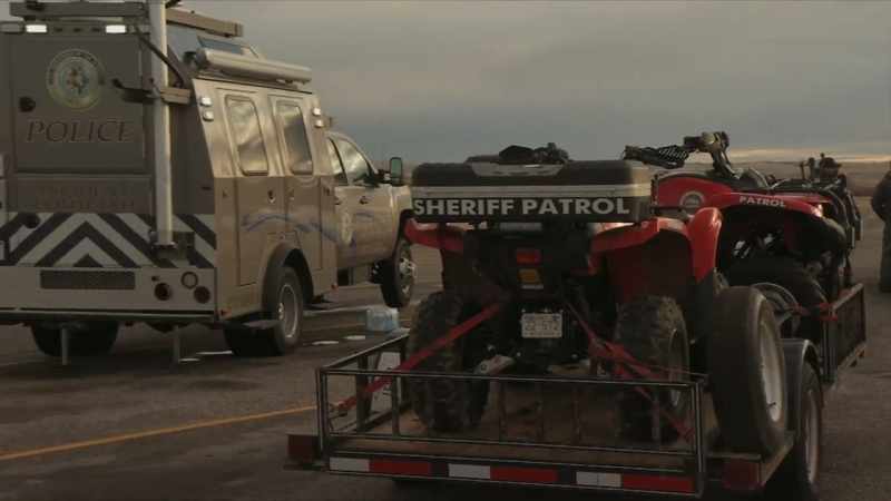 And I got there and there was a BIA command vehicle there