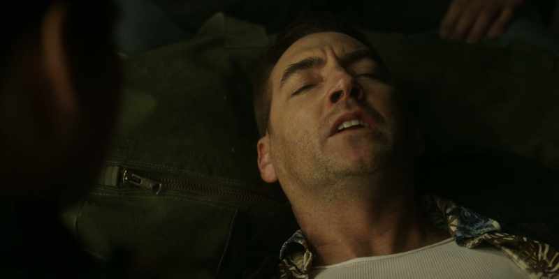 And I was holding him, and he saw the gun