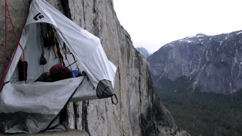 And I put in a camp so I could stay up there