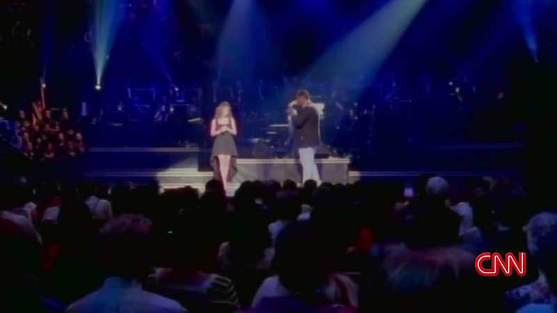 And I really was honored when he brought me out to sing