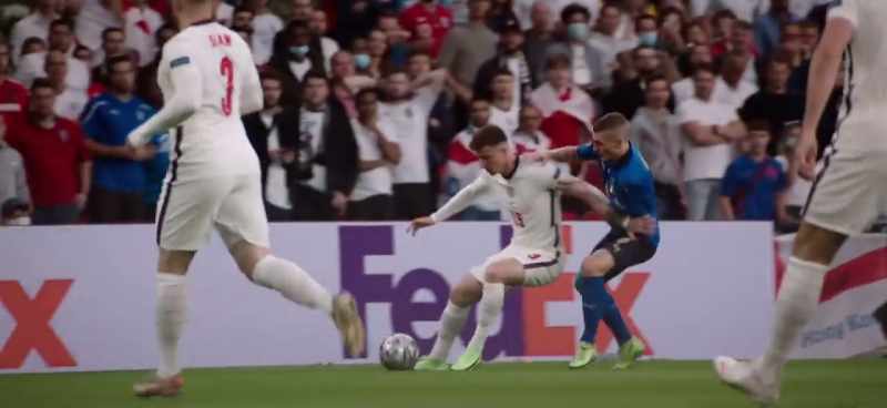 And I remember the ball coming across to Luke Shaw