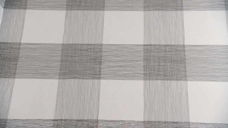 And I think the subtle pattern of this grey-and-white wallpaper