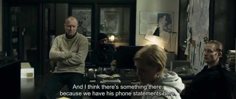 And I think there's something there, because we have his phone statements here
