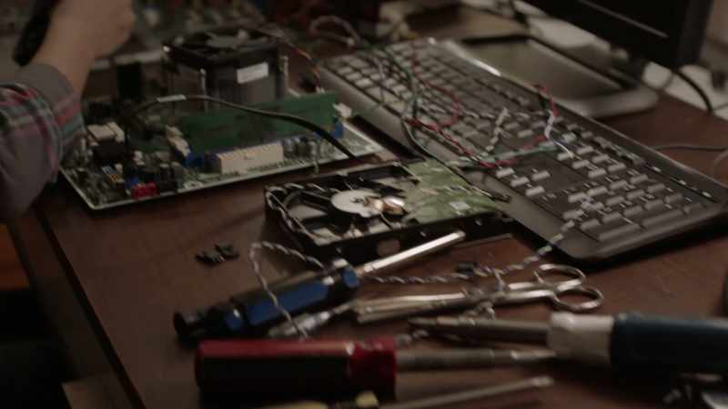 And I walk into the study to find processor chips
