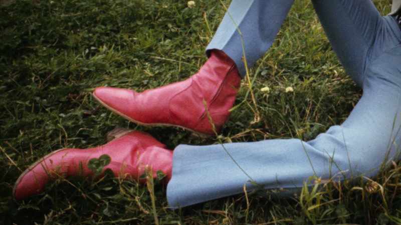 And I was wearing pink boots