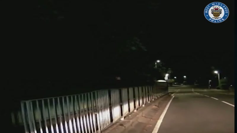 And Ian was seen throwing something into the canal