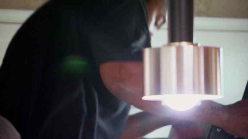 And, to illuminate this kitchen, we're installing pendant lights