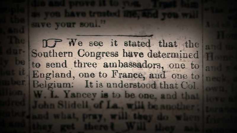 And in 1861, they're in the process