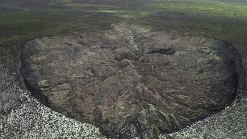 And in Siberia, huge scars are appearing