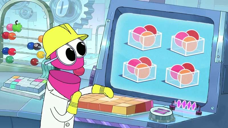 And inside each box are three balls