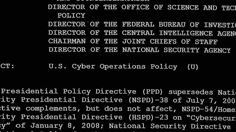 And interestingly, every use of a cyber weapon