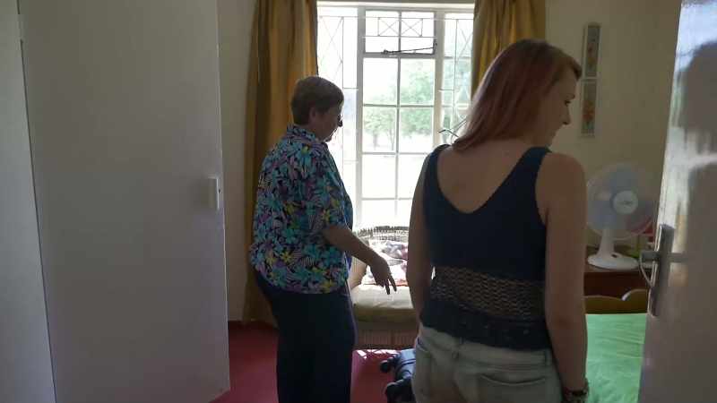 And this is your room here. Everyone’s got a fan