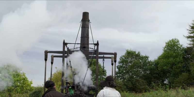 And it was a steam engine that could use that coal