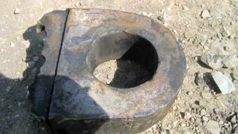 And it was imbedded in the concrete
