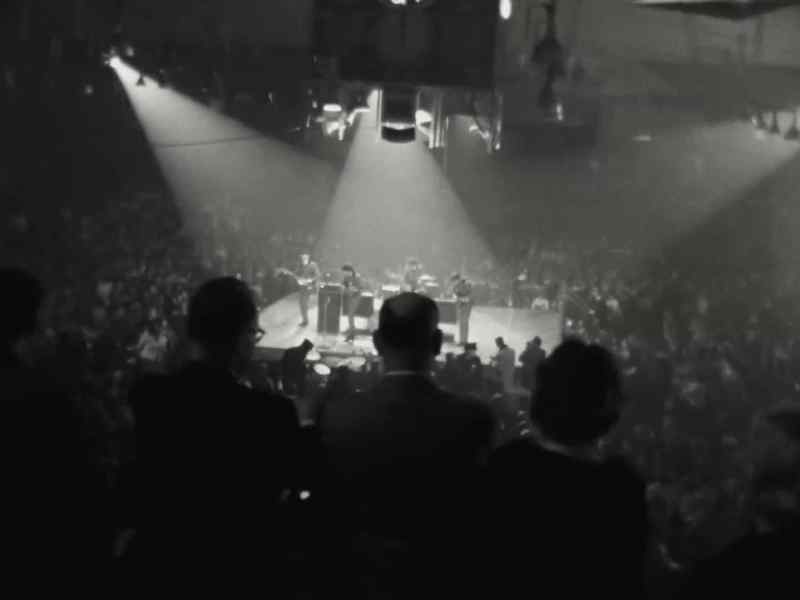 And it was in a gigantic place where they had boxing matches