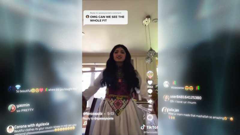 And it was just me dancing with my Afghan clothes on
